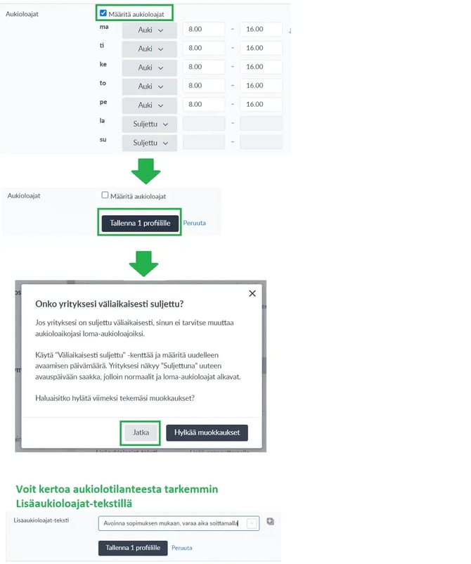 Fonecta Connect - Asiakasohje - tilapäisesti suljettu