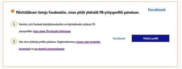 Fonecta Connect Asiakasohjeet Facebook linkitys2