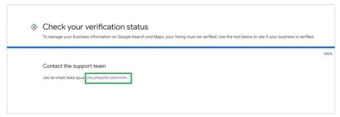 Fonecta Connect Asiakasohjeet Google-yritysprofiilin vahvistamistyökalu4