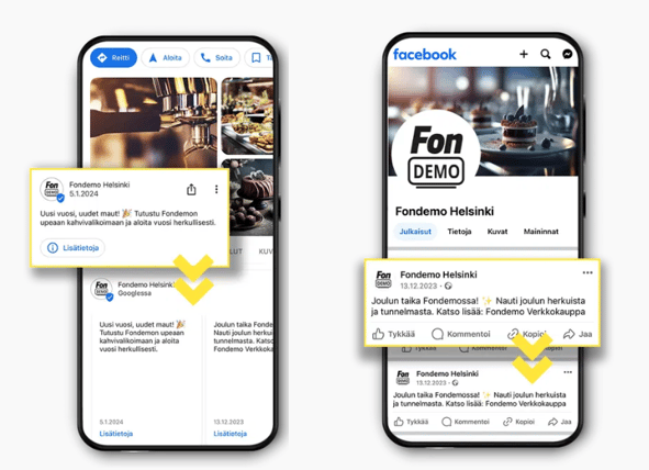 Fonecta Connect - Asiakasohje - AI-julkaisut Google ja Facebook
